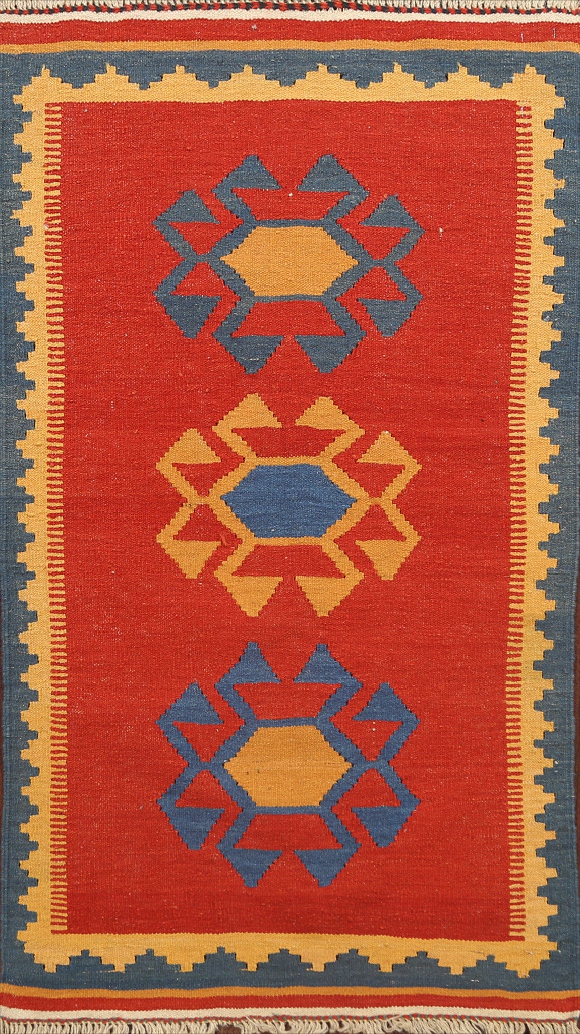 Tribal Kilim Shiraz Persian Area Rug 3x5