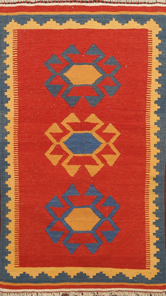 Tribal Kilim Shiraz Persian Area Rug 3x5