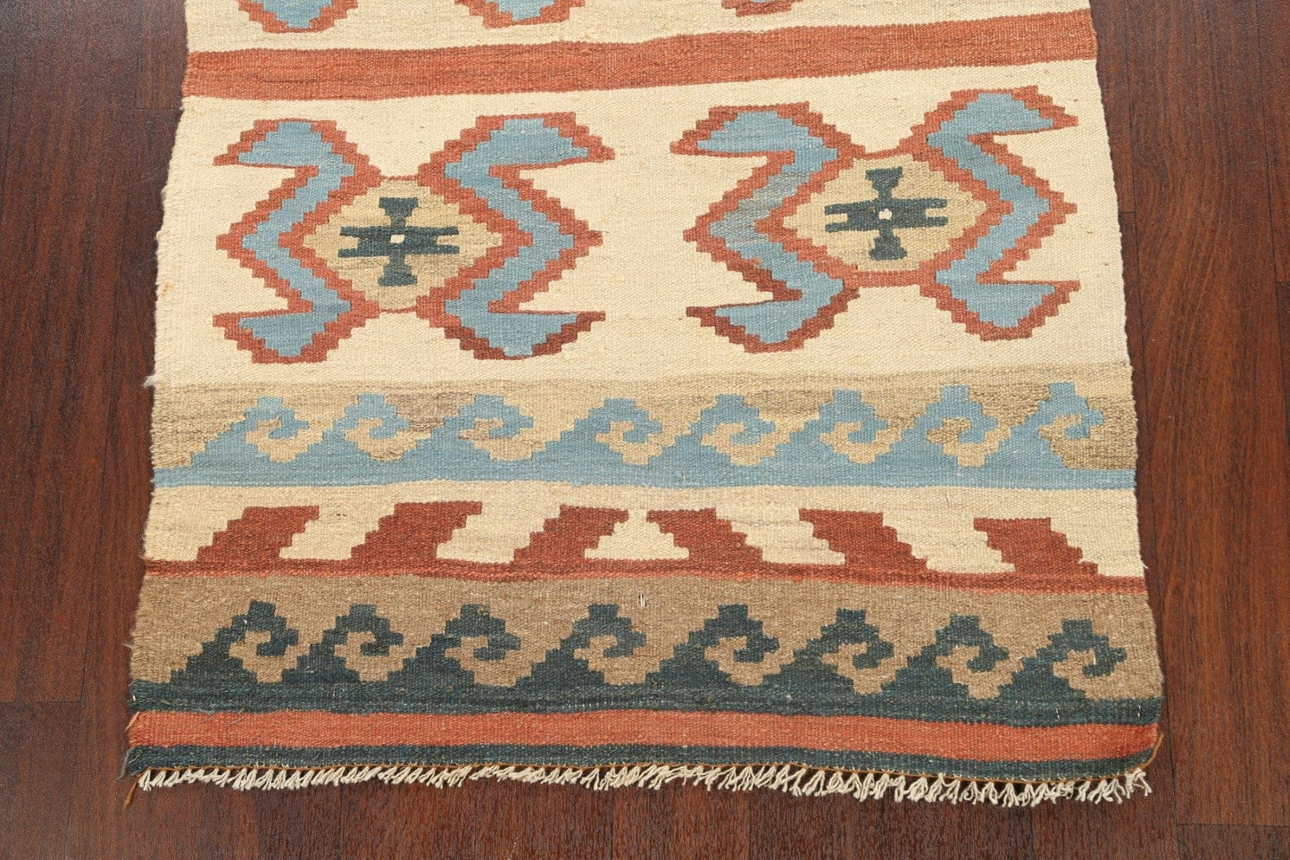 Vegetable Dye Tribal Kilim Shiraz Persian Area Rug 3x5