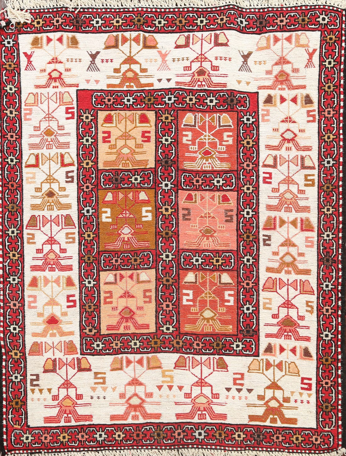 Tribal Sumak Persian Area Rug 2x3