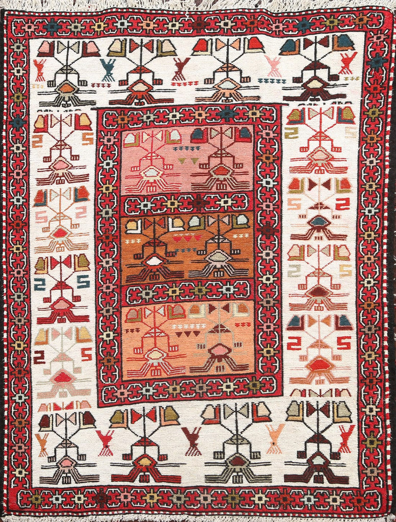 Tribal Sumak Persian Area Rug 2x3
