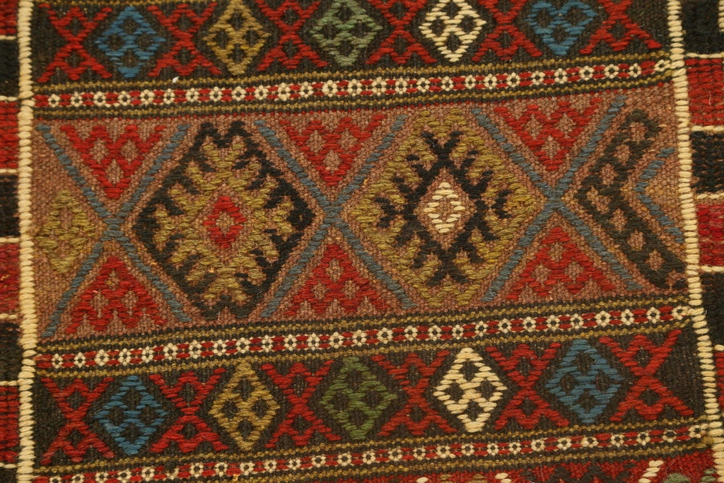 Tribal Geometric Kilim Shiraz Persian Area Rug 2x3