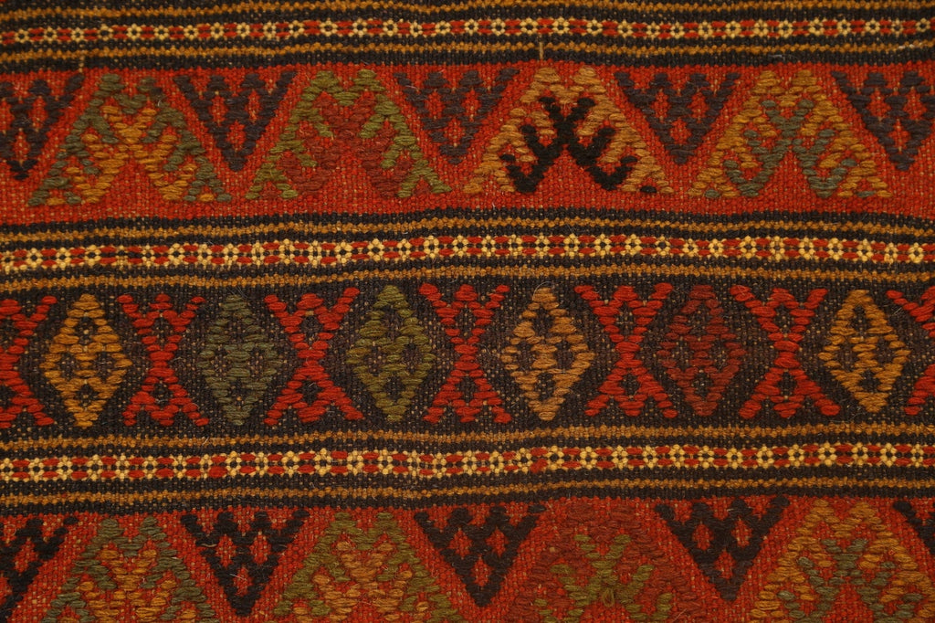 Tribal Geometric Kilim Shiraz Persian Area Rug 2x2