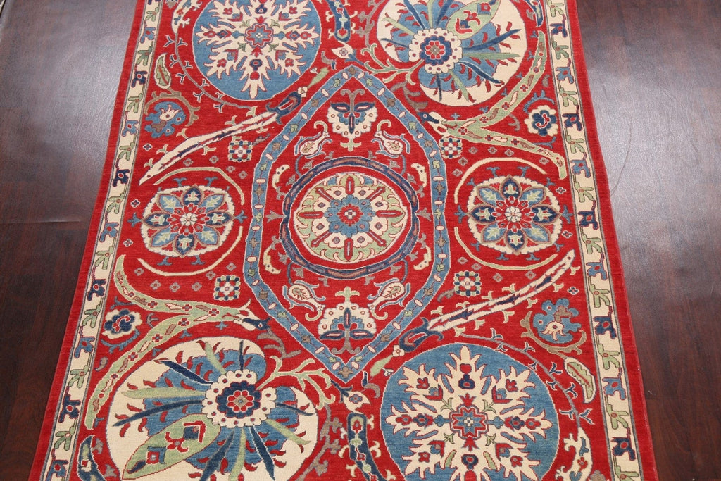 100% Vegetable Dye Kazak Oriental Area Rug 7x10