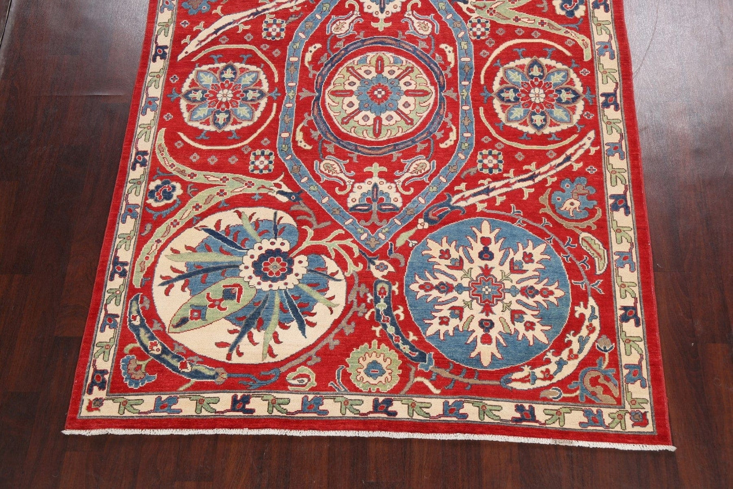 100% Vegetable Dye Kazak Oriental Area Rug 7x10