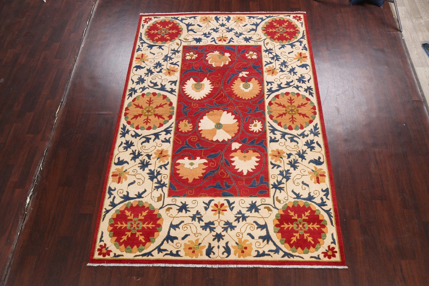 100% Vegetable Dye Kazak Oriental Area Rug 7x10