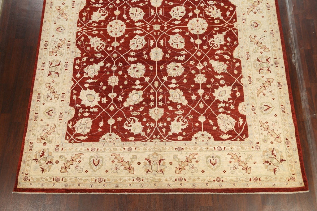 Vegetable Dye Floral Peshawar Chobi Oriental Area Rug 10x14