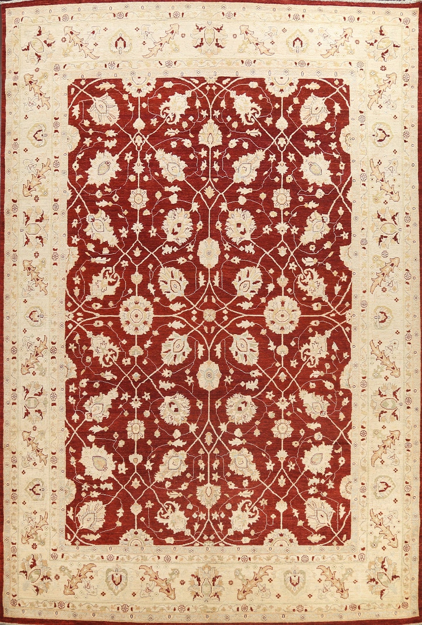 Vegetable Dye Floral Peshawar Chobi Oriental Area Rug 10x14