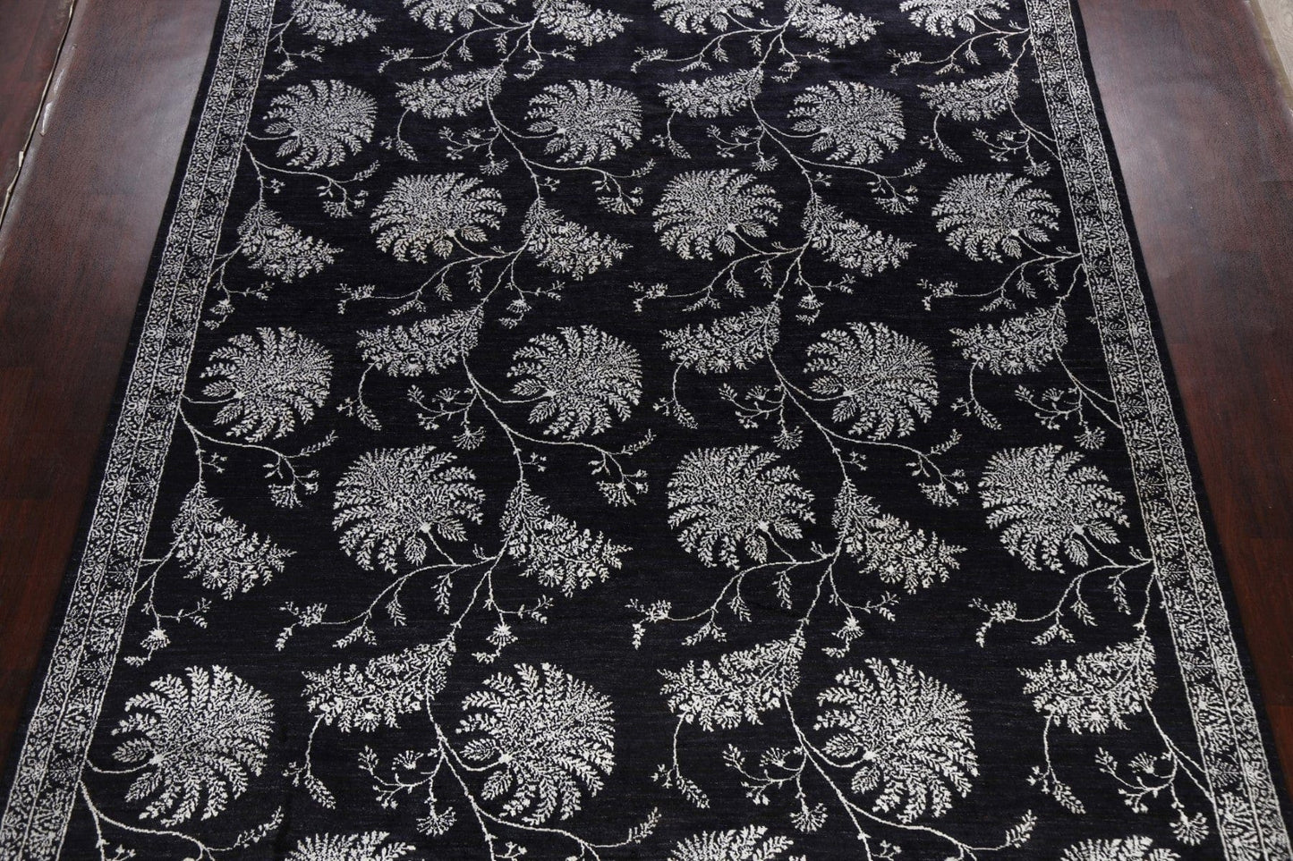 Vegetable Dye All-Over Floral Versace Oriental Area Rug 9x12