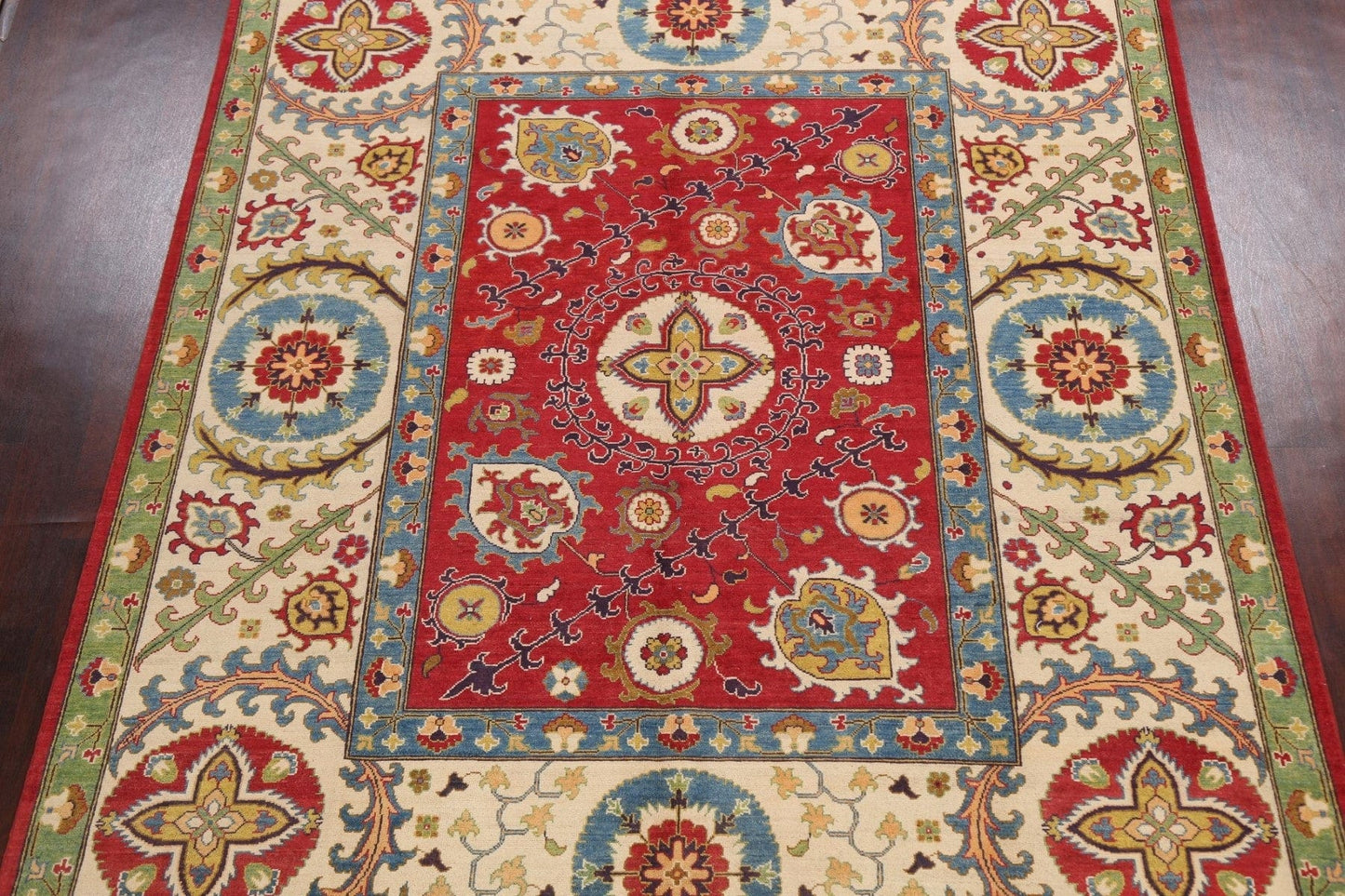 100% Vegetable Dye Kazak Oriental Area Rug 8x10