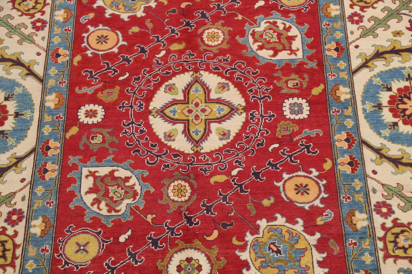 100% Vegetable Dye Kazak Oriental Area Rug 8x10