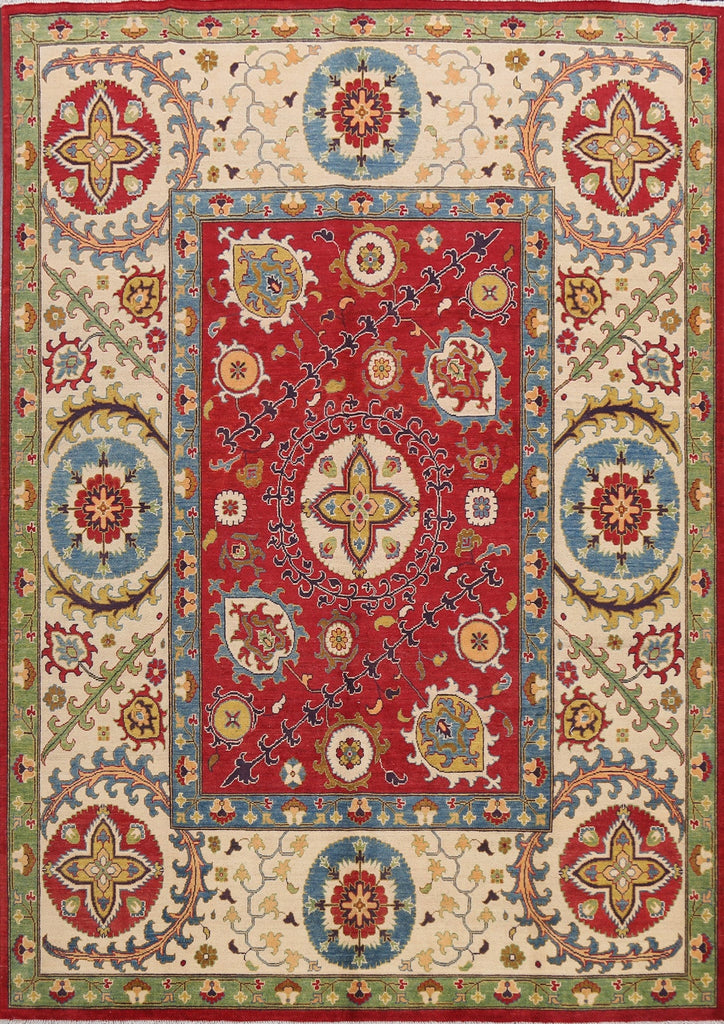 100% Vegetable Dye Kazak Oriental Area Rug 8x10