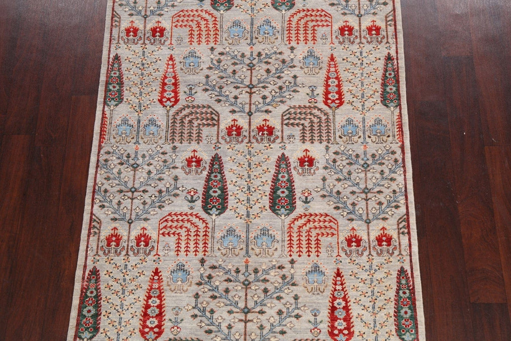 100% Vegetable Dye Kazak Oriental Area Rug 4x6