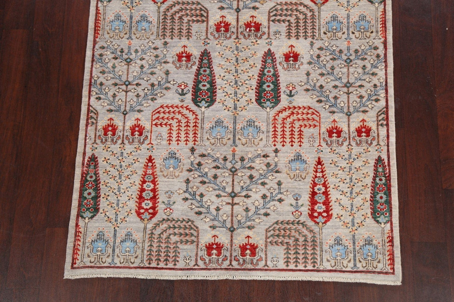 100% Vegetable Dye Kazak Oriental Area Rug 4x6