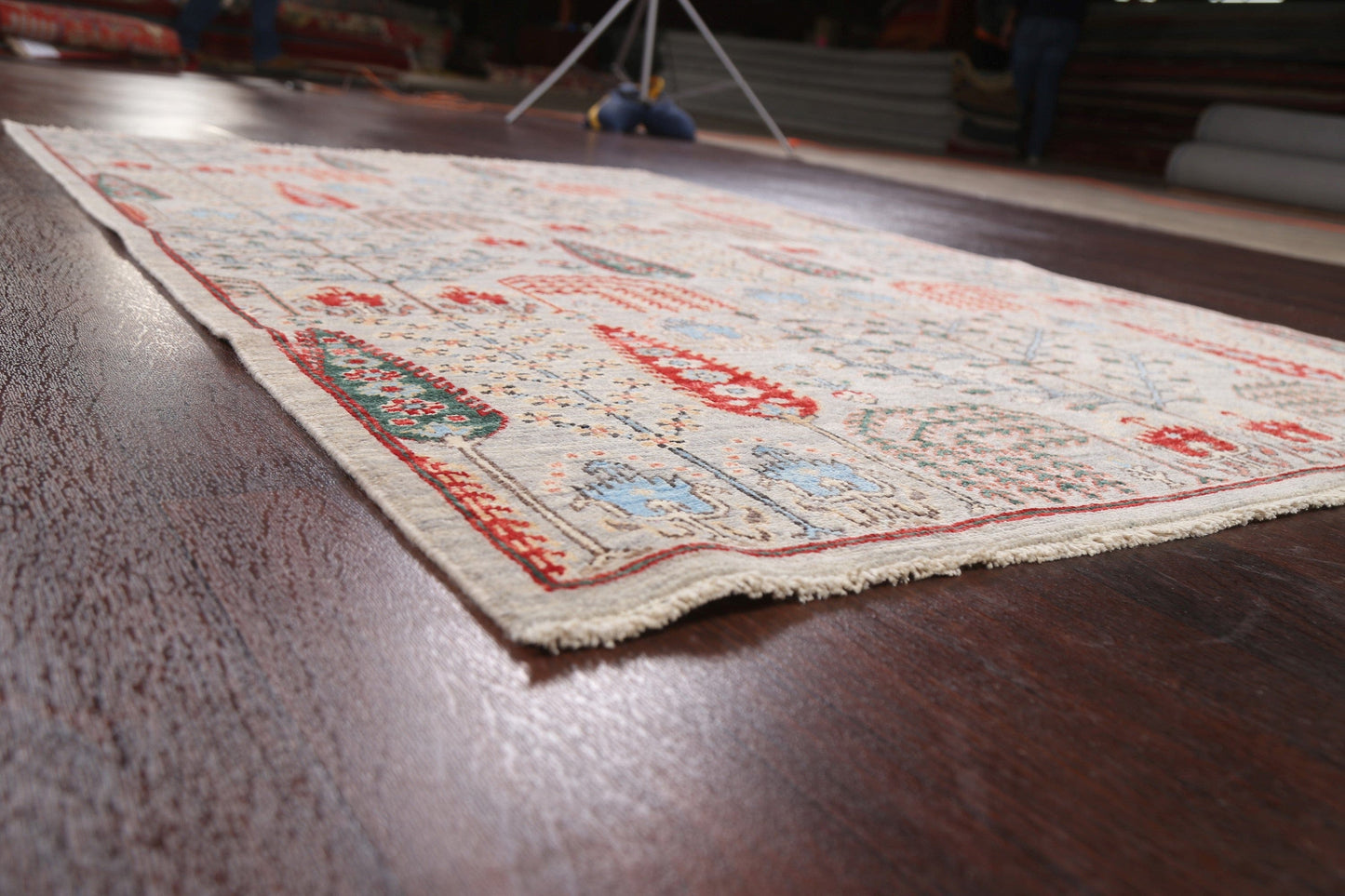 100% Vegetable Dye Kazak Oriental Area Rug 4x6