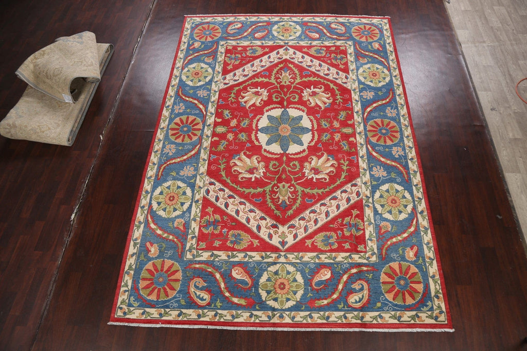 100% Vegetable Dye Kazak Oriental Area Rug 8x12