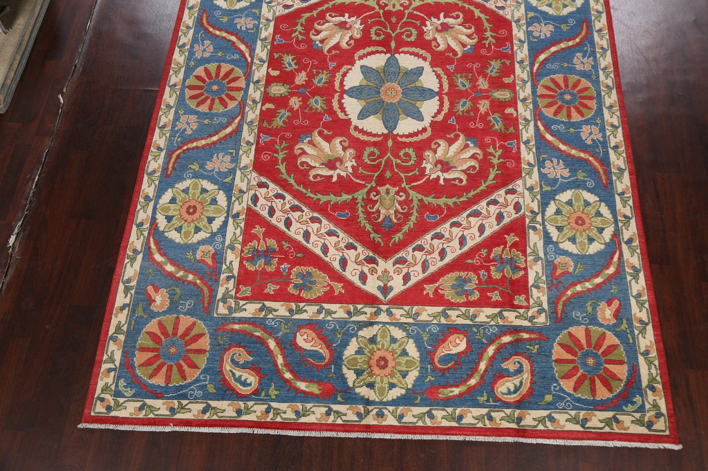 100% Vegetable Dye Kazak Oriental Area Rug 8x12