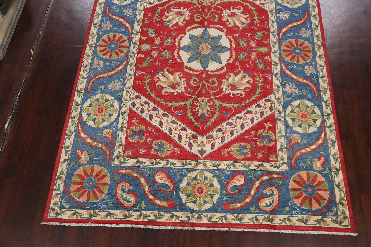 100% Vegetable Dye Kazak Oriental Area Rug 8x12