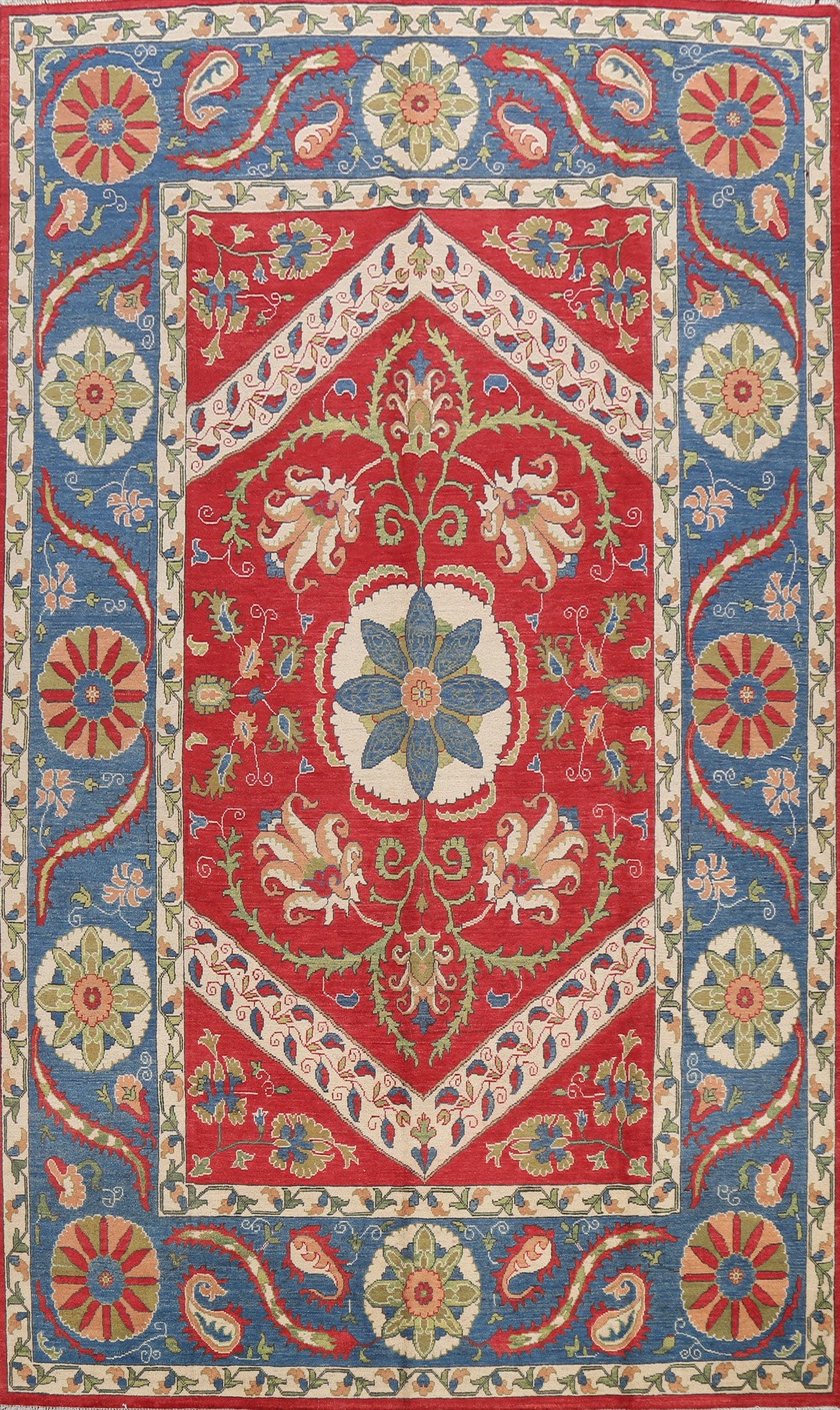 100% Vegetable Dye Kazak Oriental Area Rug 8x12