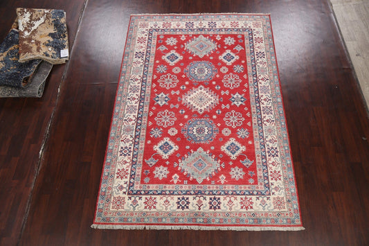 100% Vegetable Dye Kazak Oriental Area Rug 7x10