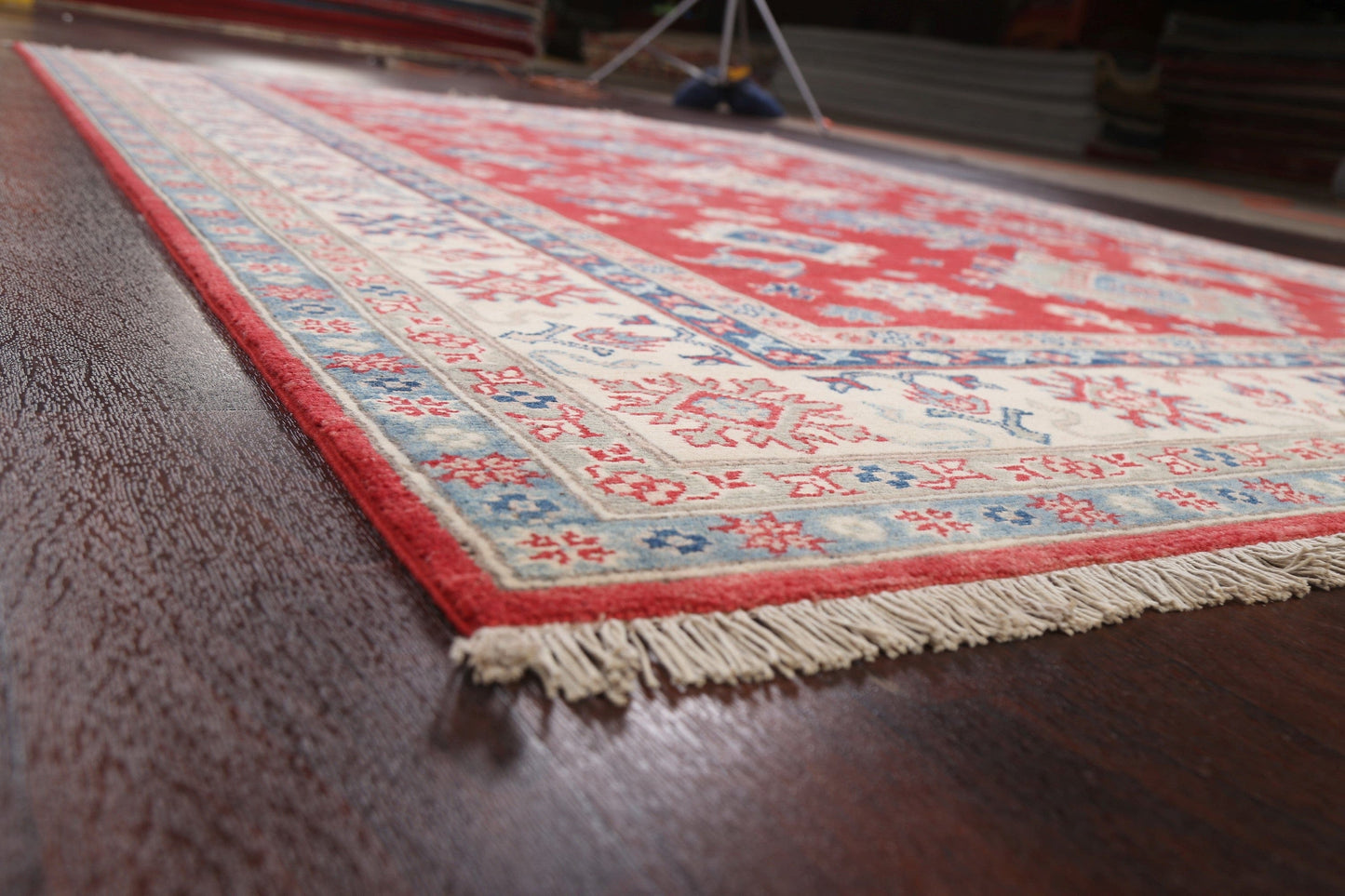 100% Vegetable Dye Kazak Oriental Area Rug 7x10