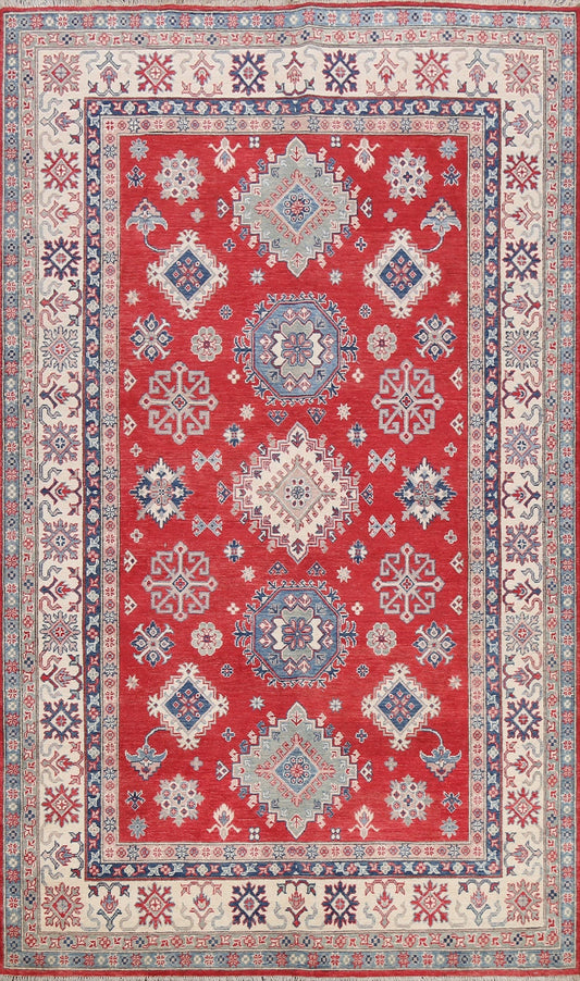 100% Vegetable Dye Kazak Oriental Area Rug 7x10