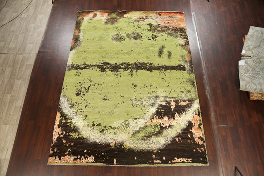 Contemporary Abstract Oriental Area Rug 9x12