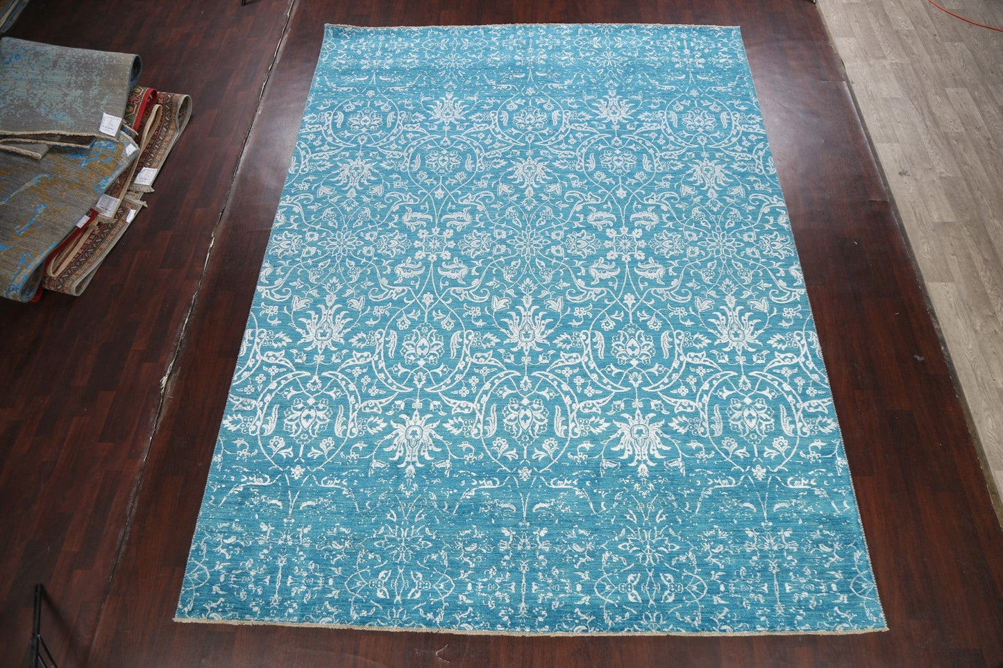 Vegetable Dye All-Over Versace Oriental Area Rug 9x12