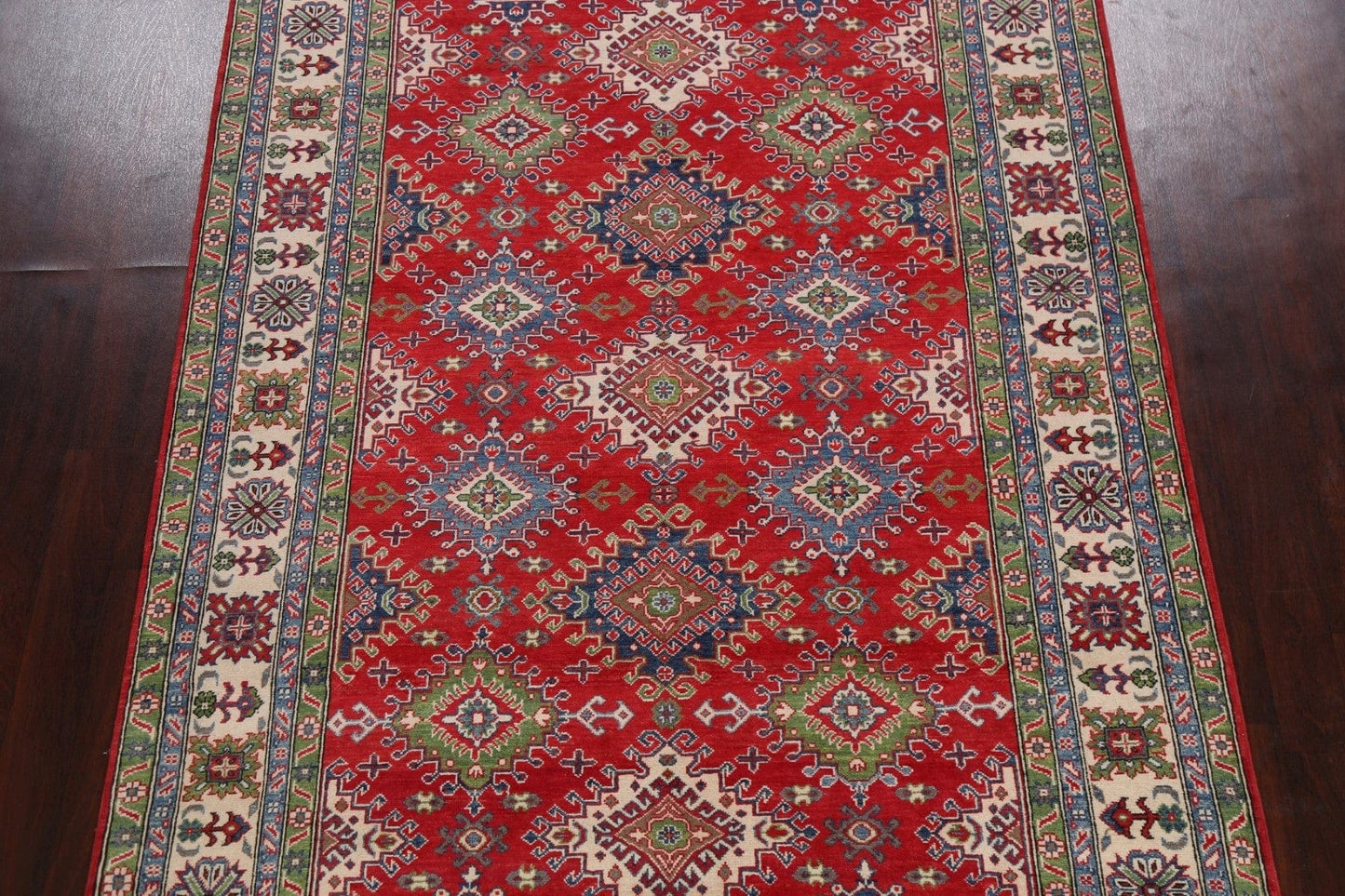 Geometric Kazak Oriental Area Rug 7x10