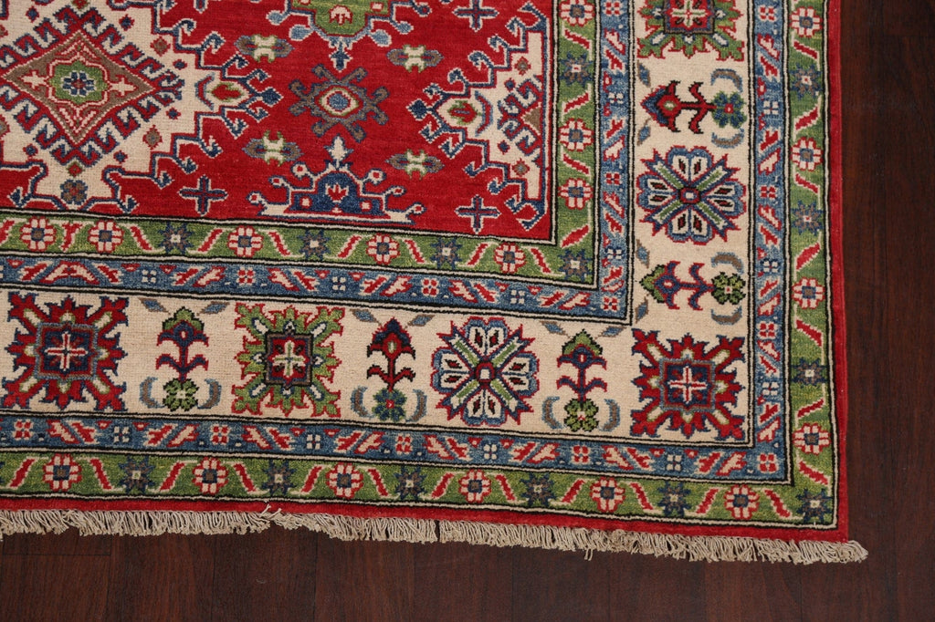 Geometric Kazak Oriental Area Rug 7x10