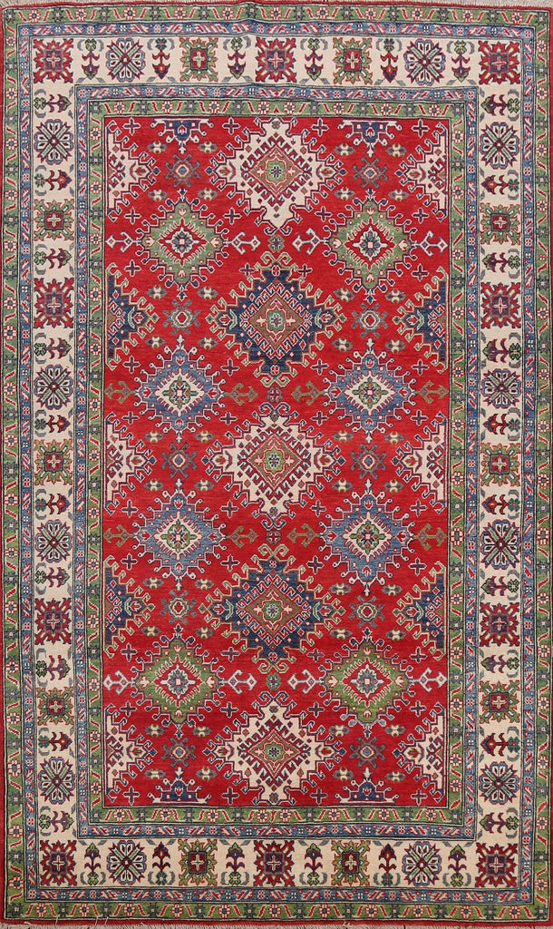 Geometric Kazak Oriental Area Rug 7x10