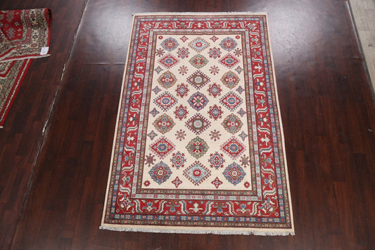 Geometric Kazak Oriental Area Rug 6x9