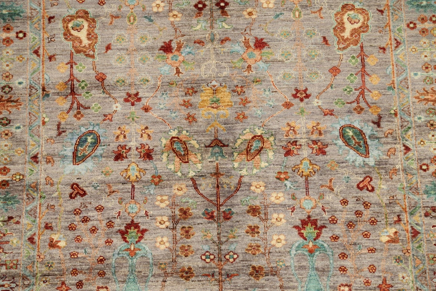 Vegetable Dye Floral Ziegler Oriental Area Rug 6x8