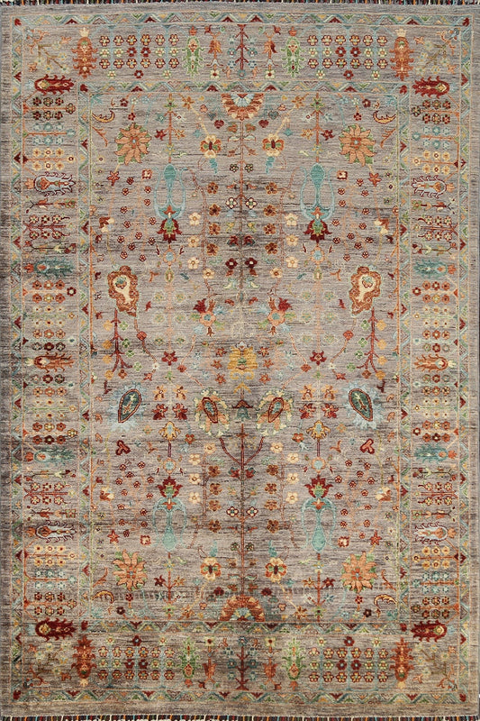 Vegetable Dye Floral Ziegler Oriental Area Rug 6x8