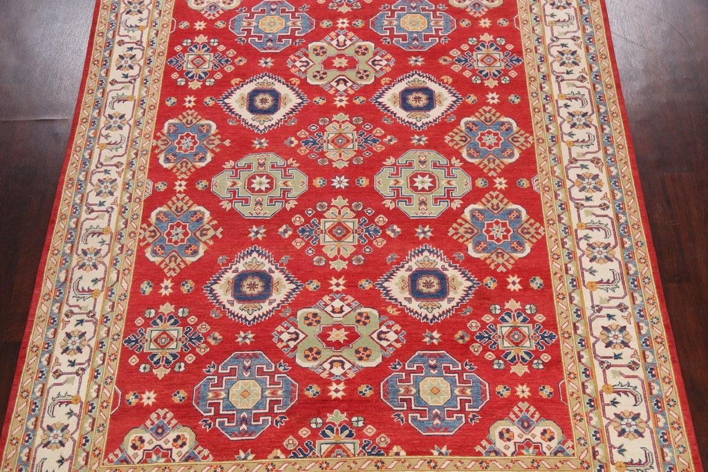 Geometric Kazak Oriental Area Rug 8x10