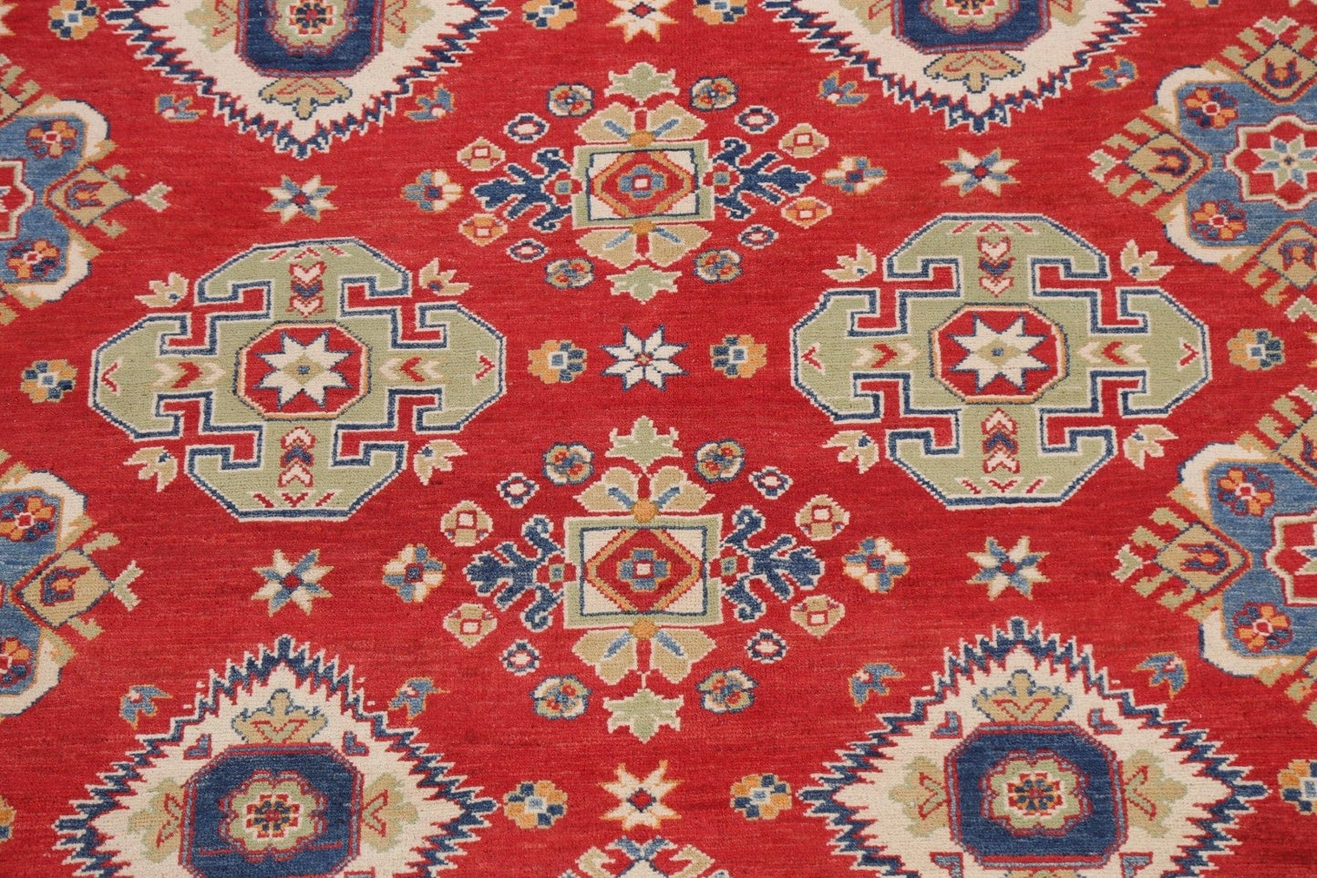 Geometric Kazak Oriental Area Rug 8x10