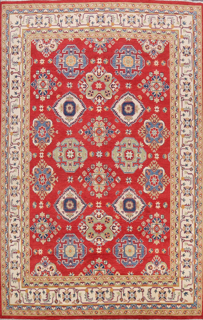 Geometric Kazak Oriental Area Rug 8x10