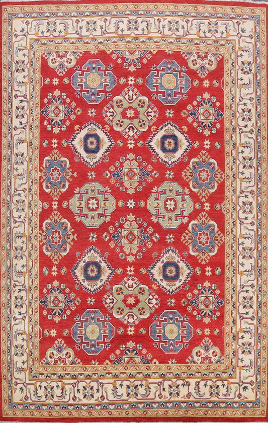 Geometric Kazak Oriental Area Rug 8x10