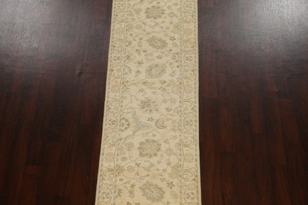 Floral Peshawar Chobi Oriental Runner Rug 3x13