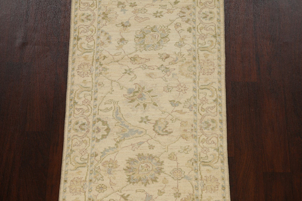 Floral Peshawar Chobi Oriental Runner Rug 3x13