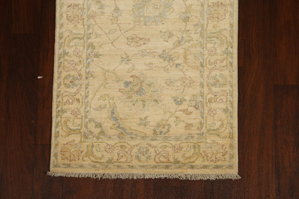 Floral Peshawar Chobi Oriental Runner Rug 3x13