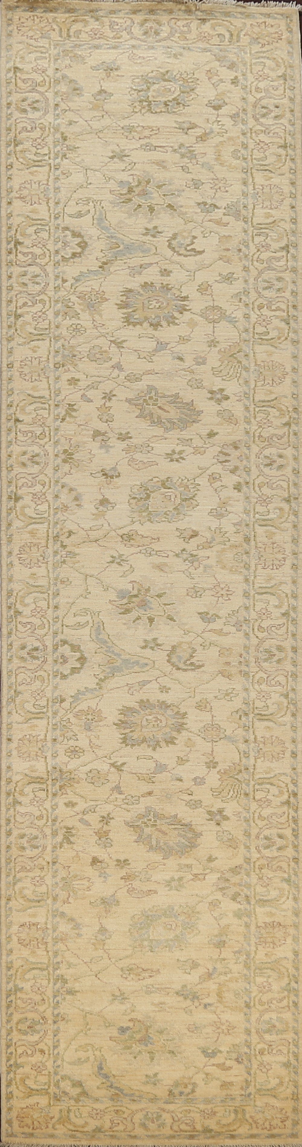 Floral Peshawar Chobi Oriental Runner Rug 3x13