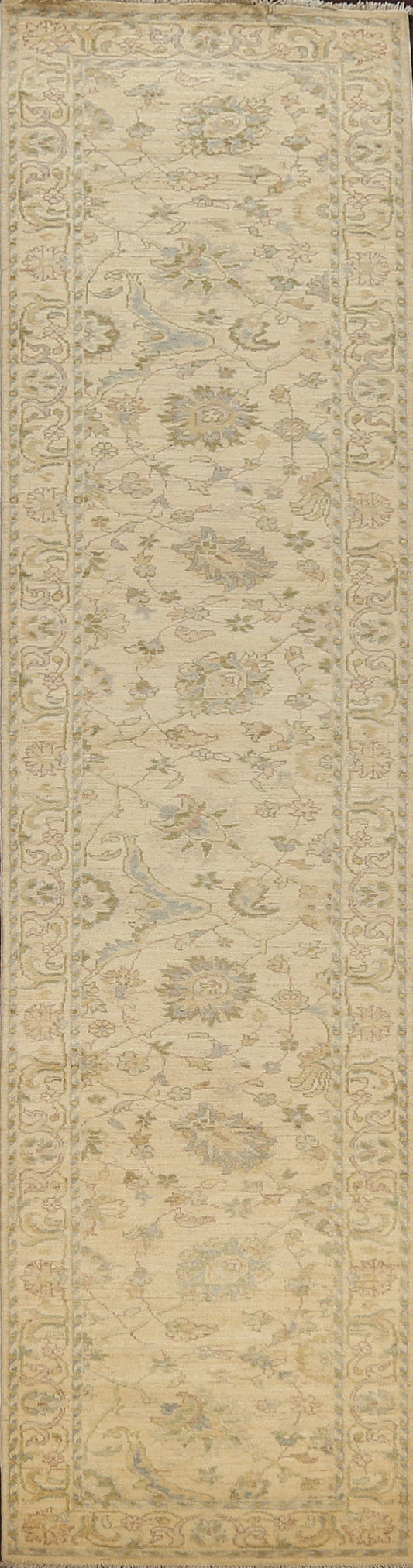 Floral Peshawar Chobi Oriental Runner Rug 3x13