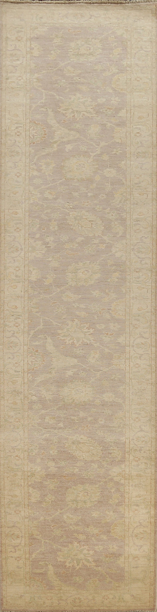 Vegetable Dye Floral Peshawar Chobi Oriental Runner Rug 3x13