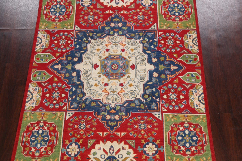 Geometric Kazak Oriental Area Rug 6x9