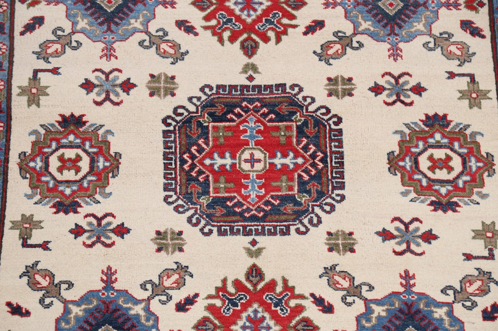 Vegetable Dye Kazak Oriental Area Rug 5x7