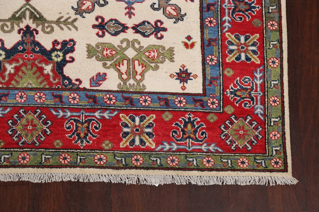 Vegetable Dye Kazak Oriental Area Rug 5x7