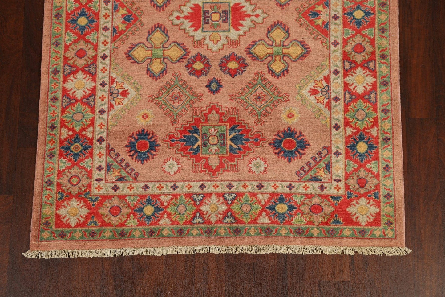 Geometric Kazak Oriental Area Rug 5x7