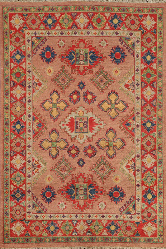 Geometric Kazak Oriental Area Rug 5x7