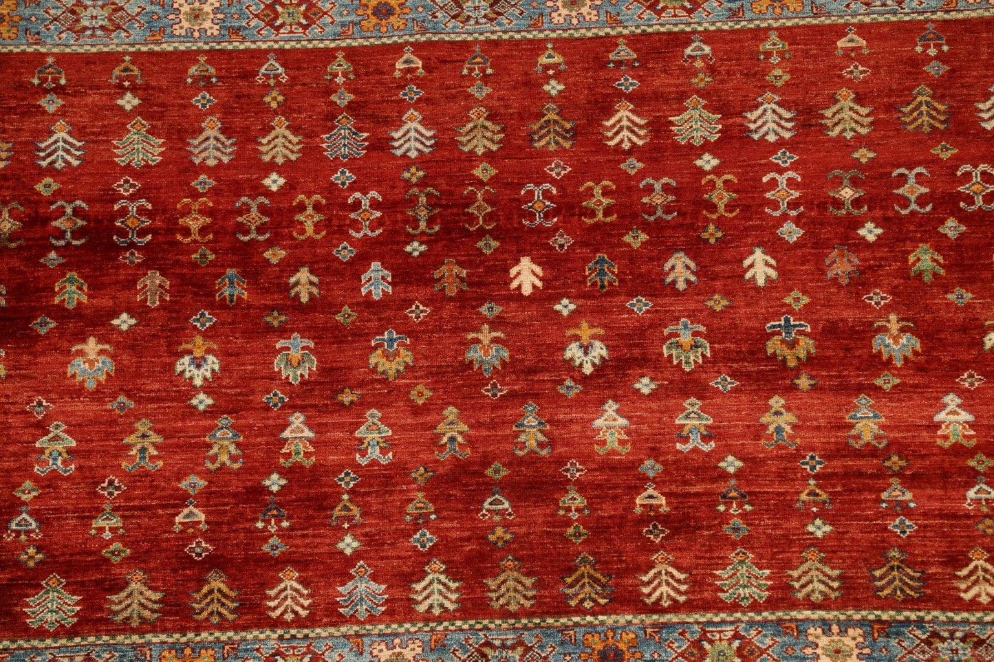 Vegetable Dye Tribal Kazak Oriental Area Rug 6x8